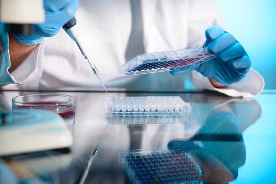 scientist testing in the lab